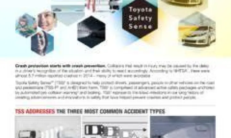 Indikator fitur keselamatan Toyota Safety Sense di dashboard