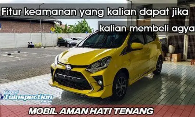 Fitur keselamatan airbag dan sensor Toyota Agya