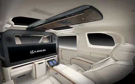 Lexus LM Ultra Luxury Interior Lexus LM 4 seater dengan layar besar
