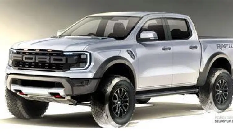 Ford Ranger Raptor 2024 Ford Ranger Raptor generasi terbaru berwarna orange