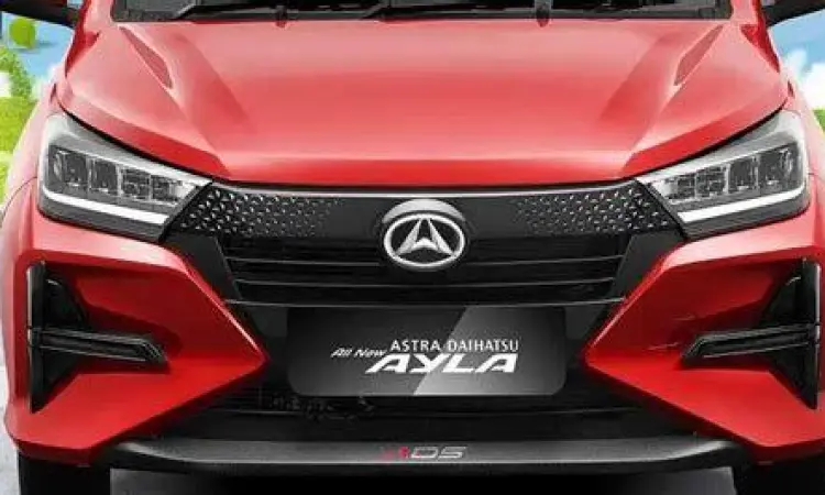 Tampilan depan Daihatsu Ayla terbaru 2024