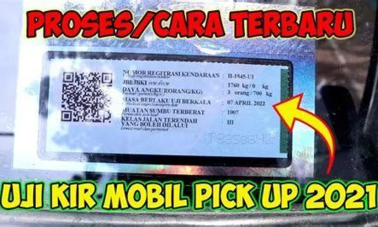 Prosedur KIR Mobil Niaga Petugas melakukan pemeriksaan KIR pada mobil pick up
