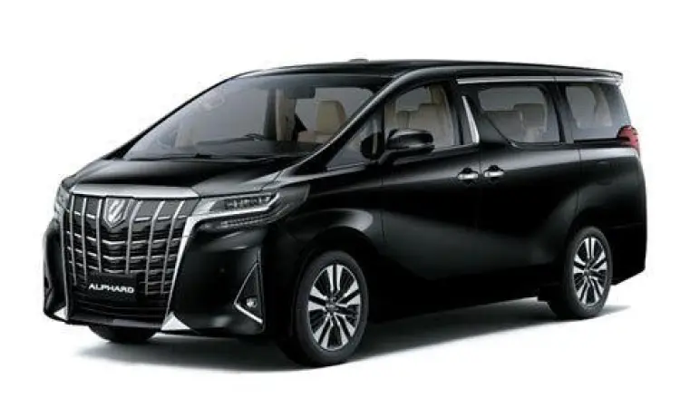 Mobil Alphard 2022 warna hitam metalik