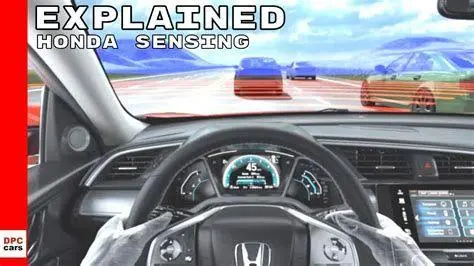 Teknologi Honda Sensing Ilustrasi fitur Honda Sensing pada sistem keamanan mobil