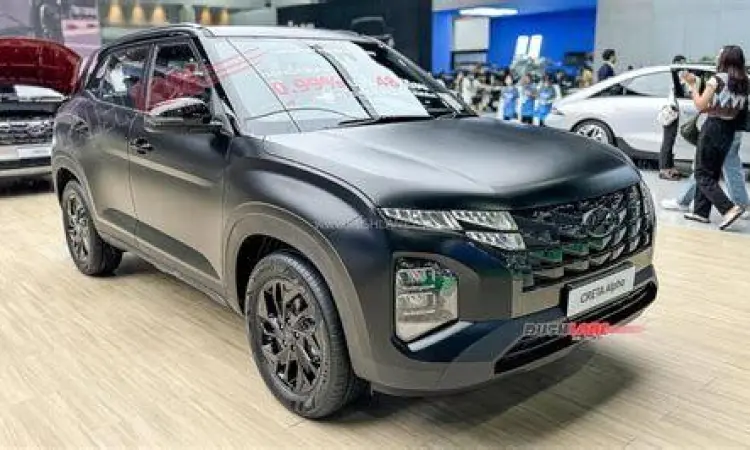 Hyundai Creta Alpha Warna matte black pada Hyundai Creta Alpha