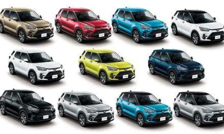 Pilihan warna Toyota Raize Turbo mulai dari kuning, merah, hingga silver
