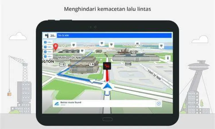 Tampilan aplikasi GPS tracker di HP