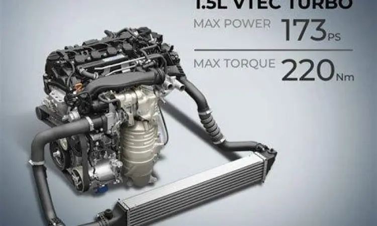 Detail mesin 1.5L VTEC Turbo Honda Civic yang bertenaga