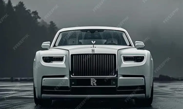 Tampilan depan Rolls Royce Phantom yang megah