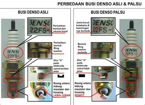 Waspada Busi Palsu Perbedaan busi asli dan palsu NGK Denso