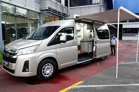 Toyota HiAce Motorhome Toyota HiAce yang dimodifikasi menjadi motorhome mewah