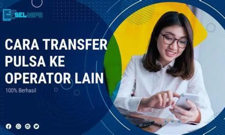 Ilustrasi transaksi cara transfer pulsa melalui smartphone