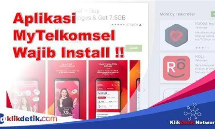 Tampilan aplikasi mobile operator untuk cara transfer pulsa