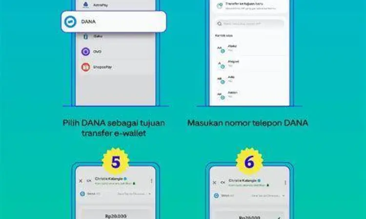 Langkah Awal Transfer Dana ke GoPay Menu saldo digital pada aplikasi Dana untuk GoPay