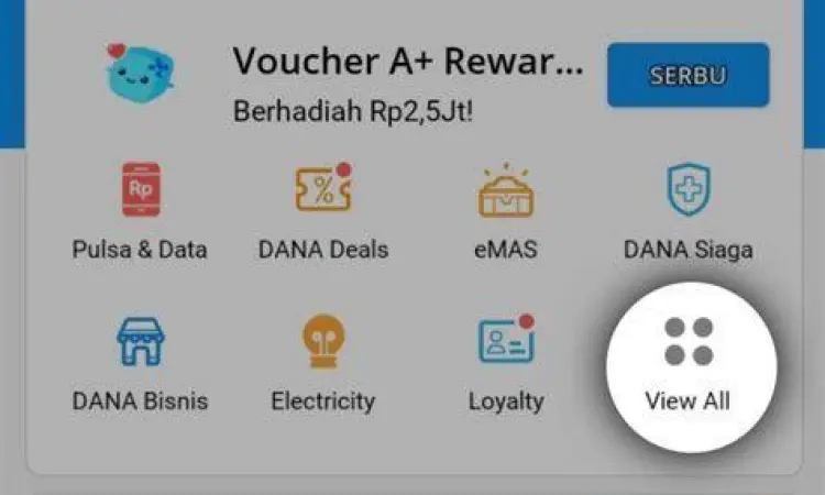 Fitur Saldo Digital Dana Menu saldo digital di aplikasi Dana untuk transfer ke ShopeePay