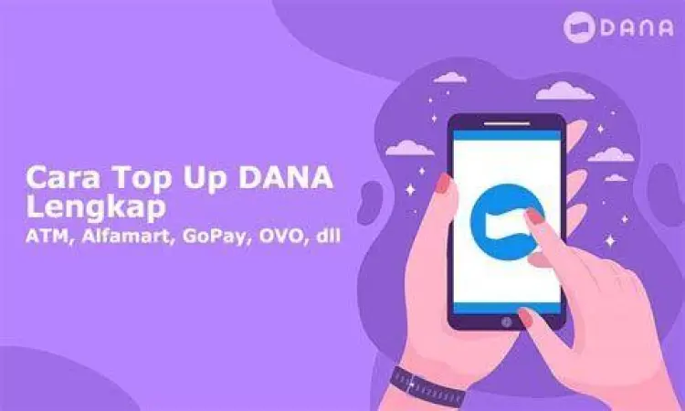 Menu Top Up DANA Tampilan menu top up pada aplikasi DANA