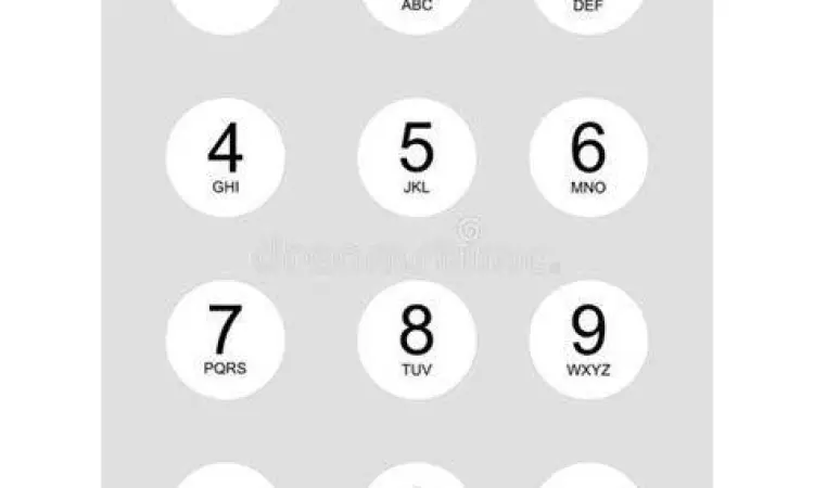 Ilustrasi menekan kode dial di smartphone