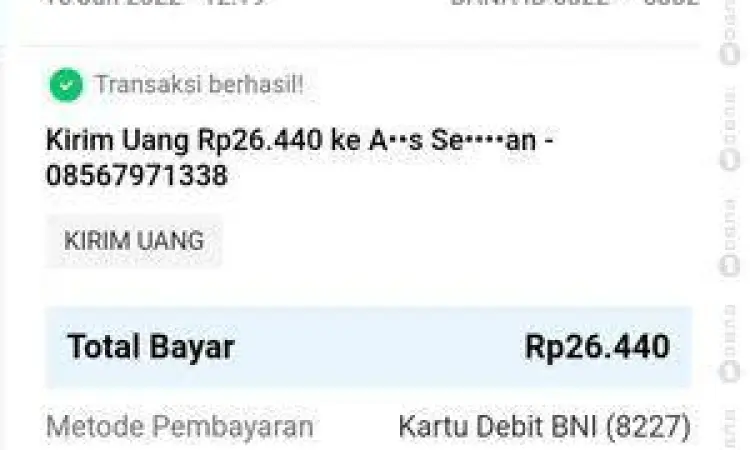 Rincian Biaya Admin DANA tabel biaya admin transfer dana ke bca terbaru