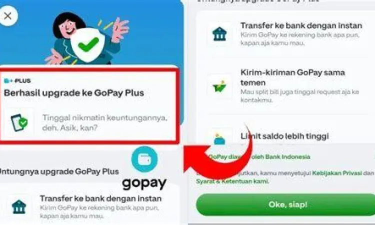 Panduan upgrade akun GoPay Plus untuk akses transfer