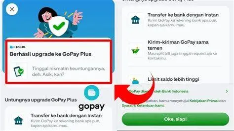 Upgrade GoPay Plus Panduan upgrade akun GoPay Plus untuk akses transfer