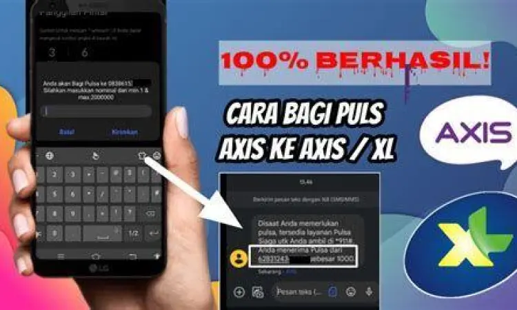 Ilustrasi pengetikan kode dial transfer pulsa XL
