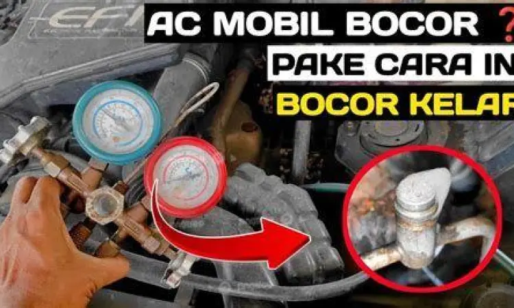 Diagnosa Kebocoran AC Pemeriksaan kebocoran AC mobil menggunakan manifold gauge