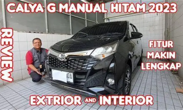 Warna hitam Toyota Calya tipe G manual