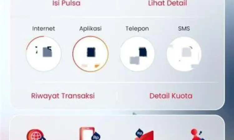Menu transfer pulsa Telkomsel melalui USSD