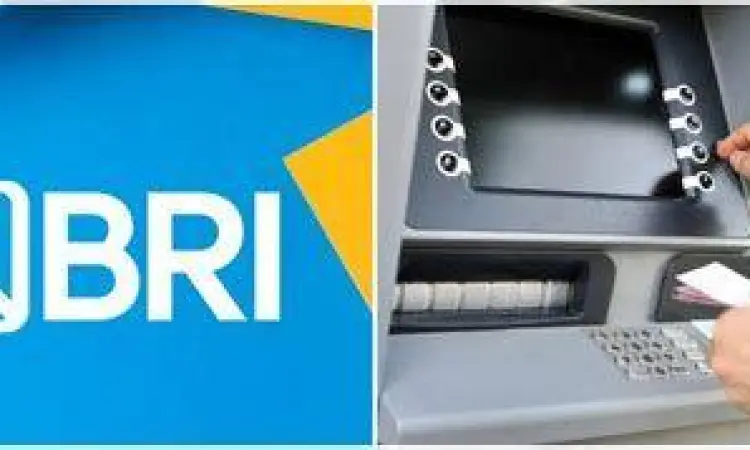 Menutup tombol PIN ATM untuk keamanan transaksi