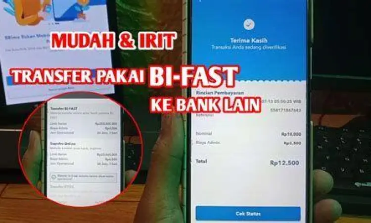 Fitur BI-FAST BRImo Ilustrasi pemilihan fitur BI-FAST di aplikasi BRImo