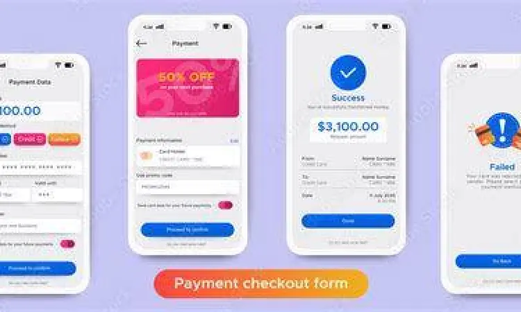 Interface aplikasi digital untuk transaksi pulsa