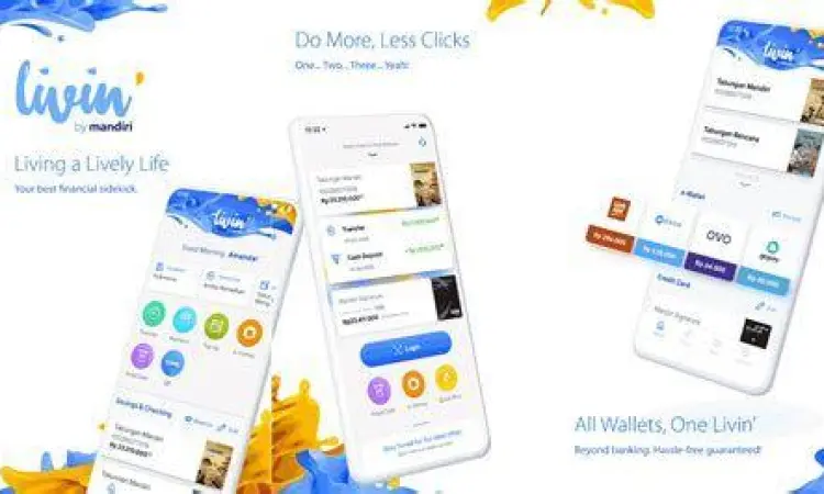 Beranda Livin by Mandiri Tampilan beranda aplikasi Livin by Mandiri terbaru