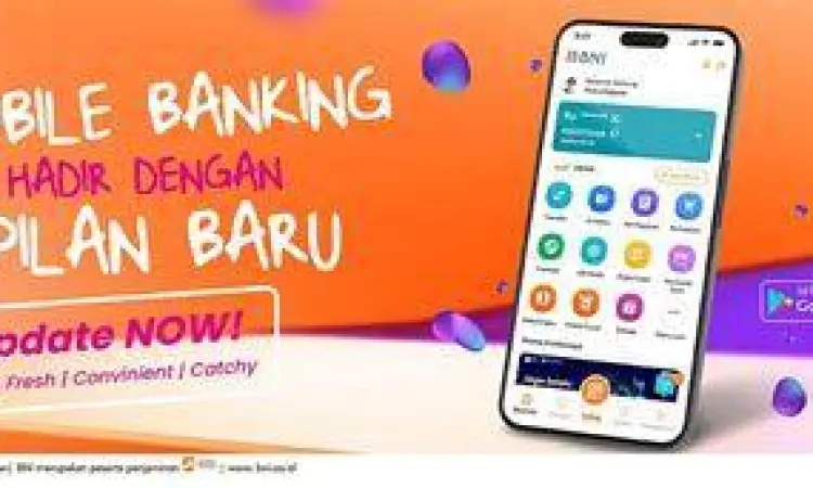 Aplikasi BNI Mobile Banking Tampilan aplikasi BNI Mobile Banking untuk transfer antar bank