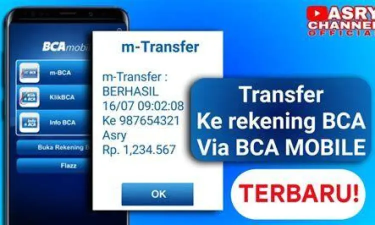 Menu Transfer BCA Mobile Tampilan menu m-transfer pada aplikasi BCA Mobile
