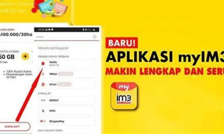Gift Kuota Indosat Proses gift paket data indosat im3