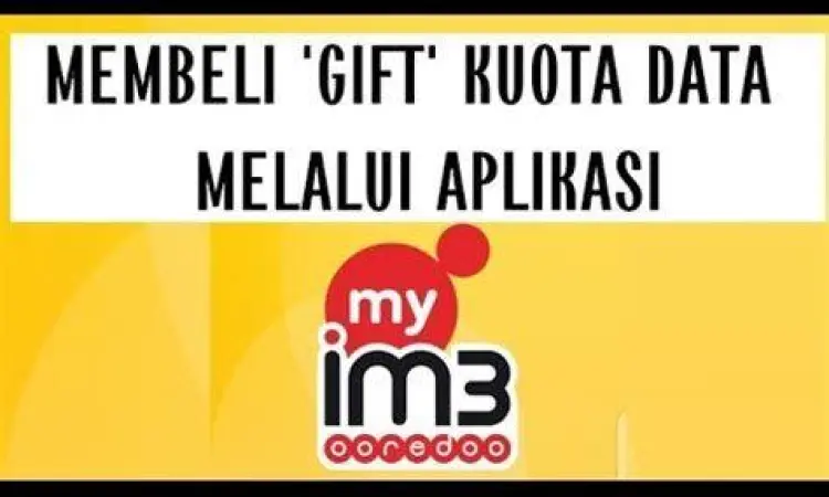Gift Paket Indosat Tampilan fitur gift paket di aplikasi MyIM3