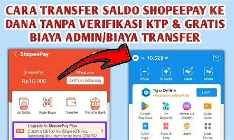 Biaya Admin ShopeePay tabel biaya admin transfer shopeepay