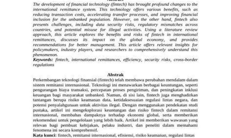Mekanisme Remitansi Internasional Proses pengiriman uang dari bank luar negeri ke BCA