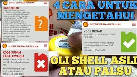 Verifikasi Keaslian Produk Shell Cek kode QR oli Shell