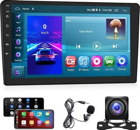 Double DIN Android Head Unit Head unit android mobil dengan layar sentuh
