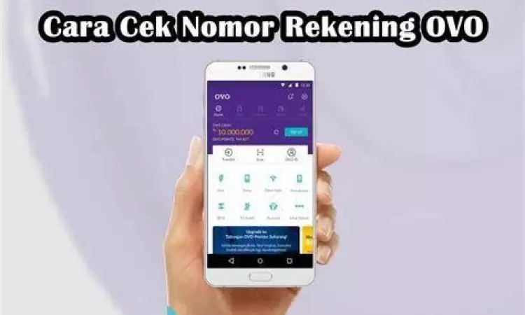 Tampilan menu input nomor rekening BCA di aplikasi OVO