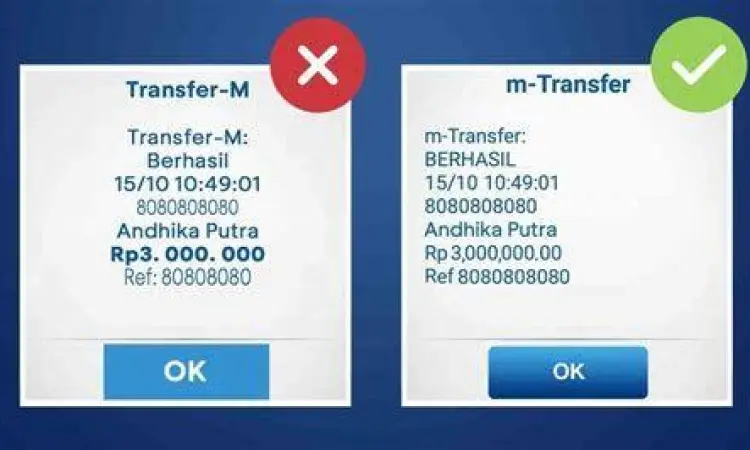 Deteksi Edit Bukti Transfer Ciri-ciri bukti transfer yang sudah diedit