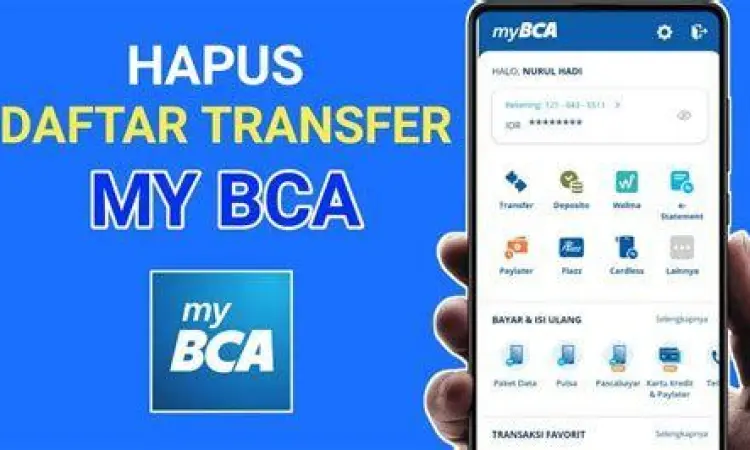 Manajemen Rekening di myBCA Cara menghapus daftar transfer di aplikasi myBCA