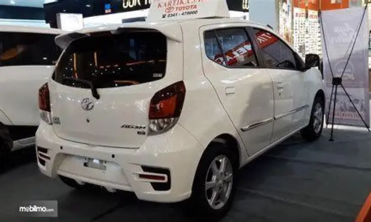 Tampilan eksterior Toyota Agya facelift tahun 2017