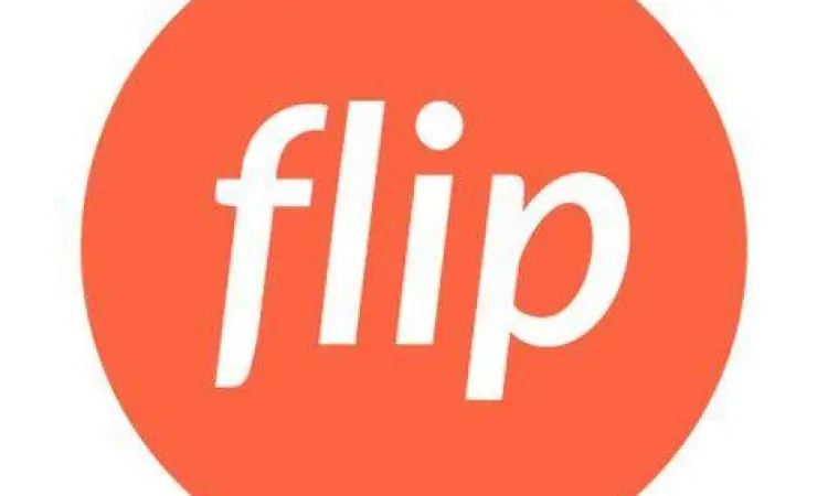 Antarmuka aplikasi Flip untuk transfer gratis