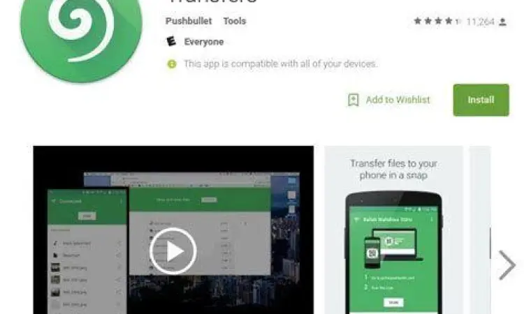 Aplikasi transfer file berbasis Wi-Fi untuk kecepatan tinggi