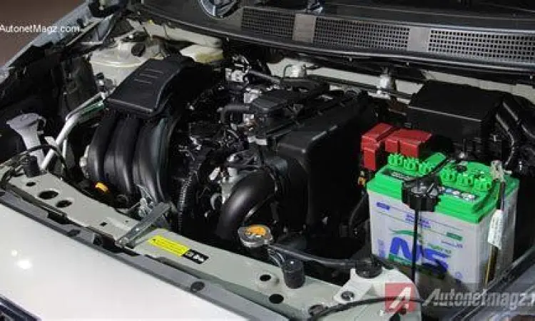 Mesin Datsun GO Kondisi mesin Datsun GO yang bersih