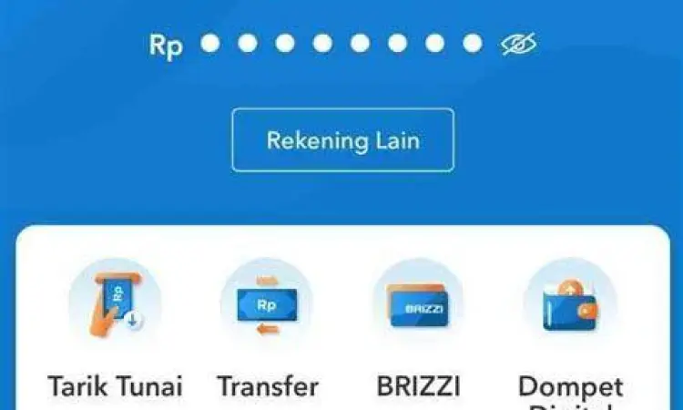 Aplikasi BRImo Terbaru Tampilan antarmuka aplikasi BRImo untuk transfer uang