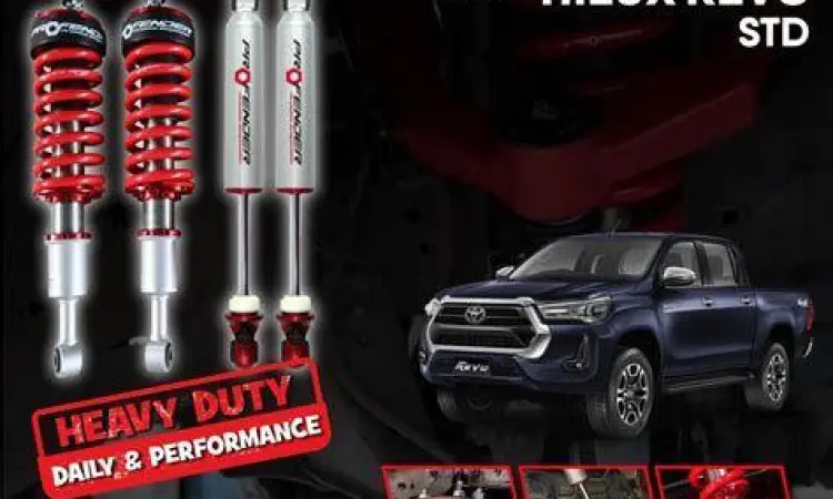 Sistem suspensi dan penggerak roda Toyota Hilux 4x4