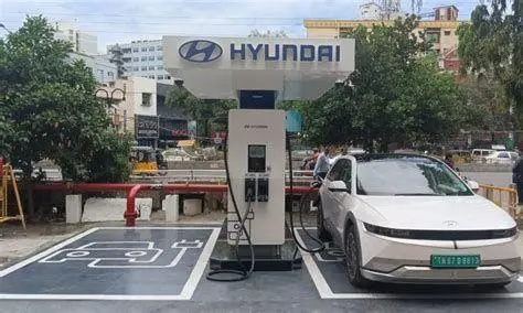 Infrastruktur Charging Hyundai Stasiun pengisian daya cepat Hyundai Ultra Fast Charging
